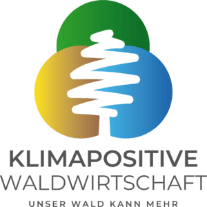 Logo der klimapositiven Waldwirtschaft